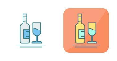 White Wine Vector Icon