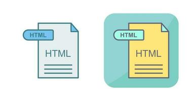 icono de vector html