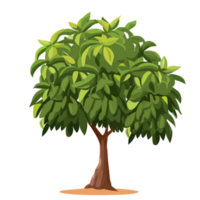 Mango Baum transparent Hintergrund, ai generativ png