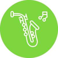 saxofón vector icono diseño