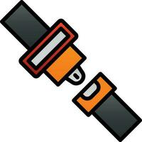 Seat belt Vector Icon Design