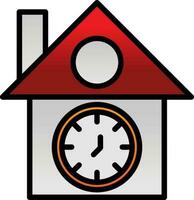 diseño de icono de vector de reloj de cuco