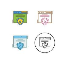 Web Security Vector Icon