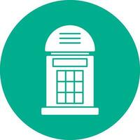 Phone booth Vector Icon Design