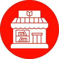 diseño de icono de vector de tienda de libros