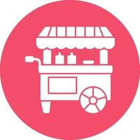 Food cart Vector Icon Design