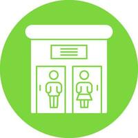 Public toilet Vector Icon Design