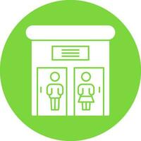 Public toilet Vector Icon Design