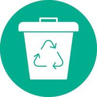 Waste bin Vector Icon Design