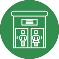 Public toilet Vector Icon Design