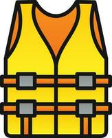 Life jacket Vector Icon Design