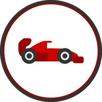 Racing car Vector Icon Design