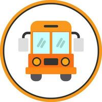 School bus Vector Icon Design