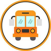 colegio autobús vector icono diseño