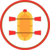 Rafting Vector Icon Design