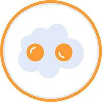 Fried egg Vector Icon Design