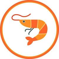 Shrimp Vector Icon Design