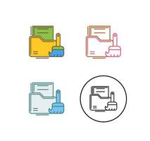 Data Cleaning Vector Icon