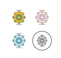 Automated Process Vector Icon