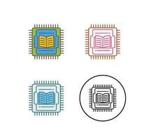 icono de vector de cpu