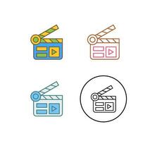 Clapper Board Vector Icon