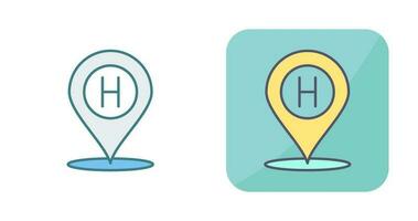 Hotel Location Vector Icon