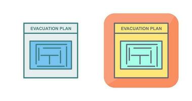 Evacuation Plan Vector Icon