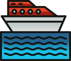 diseño de icono de vector de barco