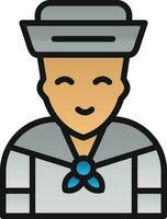 Sailor Vector Icon Design