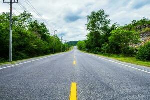 Highway road natural in countryside photo