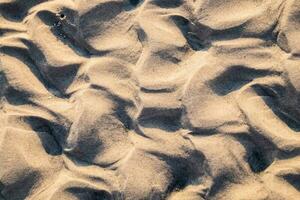 Beach sand abstract furrow background photo