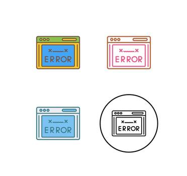 Error Code Vector Icon