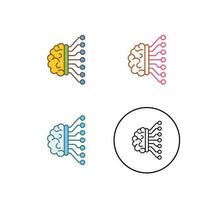 Machine Learning Vector Icon