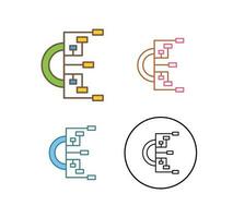 icono de vector de diagrama de flujo