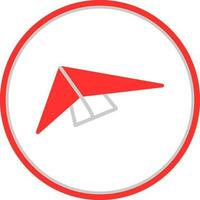 Hang gliding Vector Icon Design