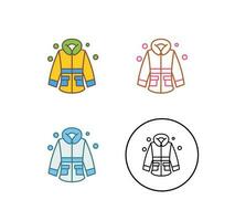 Winter Jacket Vector Icon