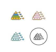 Pyramid Graph Vector Icon