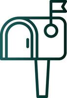 Mailbox Vector Icon Design