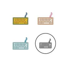 icono de vector de teclado