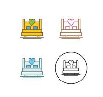 Double Bed Vector Icon