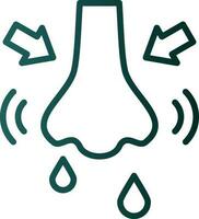 Rhinitis Vector Icon Design