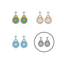 Earrings Vector Icon