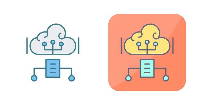 Cloud Computing Vector Icon