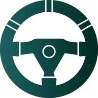 Steering wheel Vector Icon Design