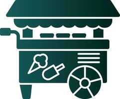 Ice cream cart Vector Icon Design