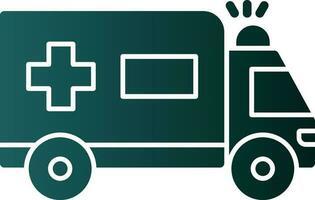 Ambulance Vector Icon Design