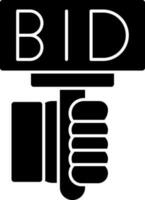 Bid Vector Icon Design