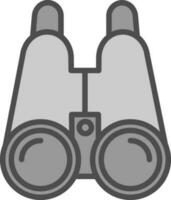 diseño de icono de vector de binoculares