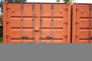 Red shipping container cargo background, photo