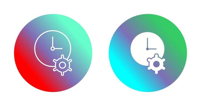 Unique Time Optimization Vector Icon